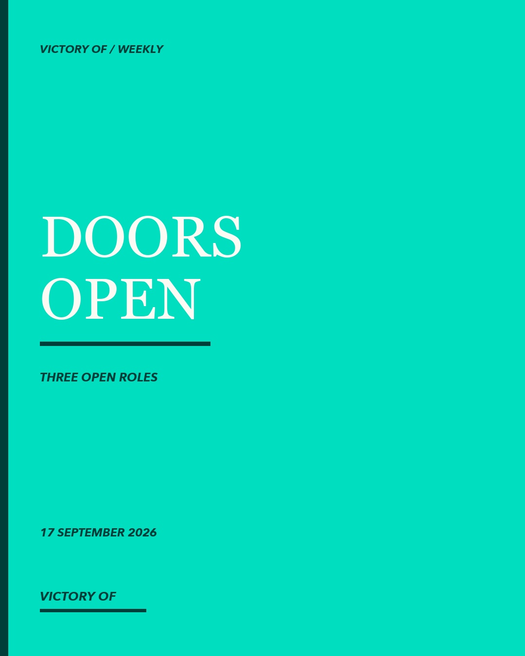 Doors Open, 17 September 2026