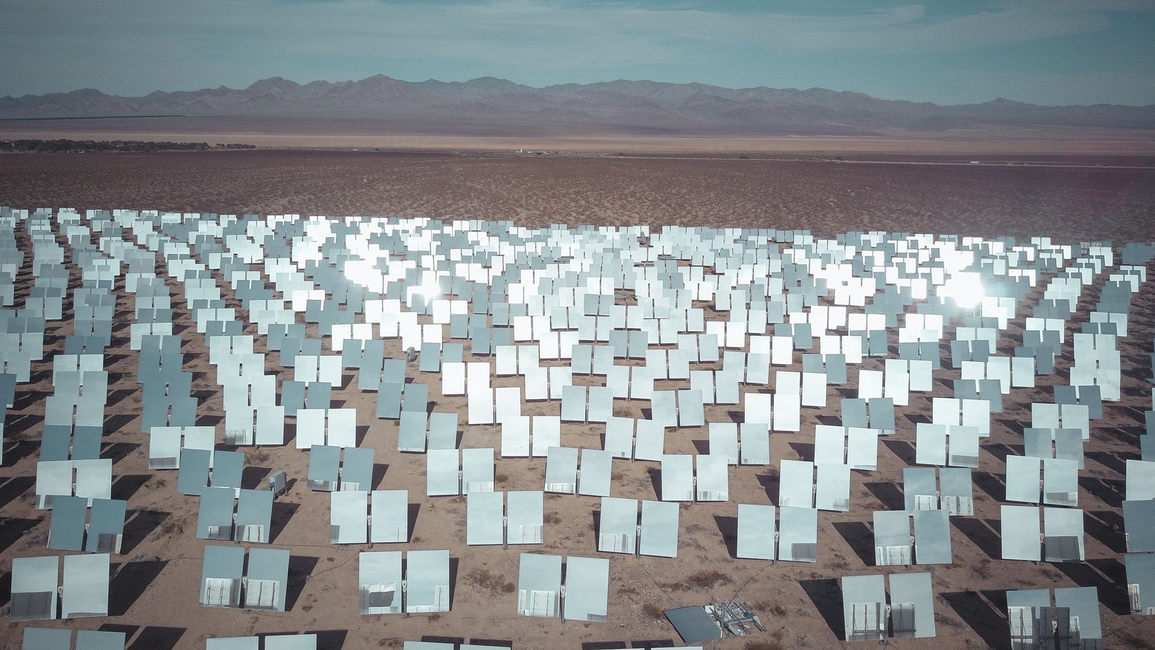 Solar panel field as energy infrastructure