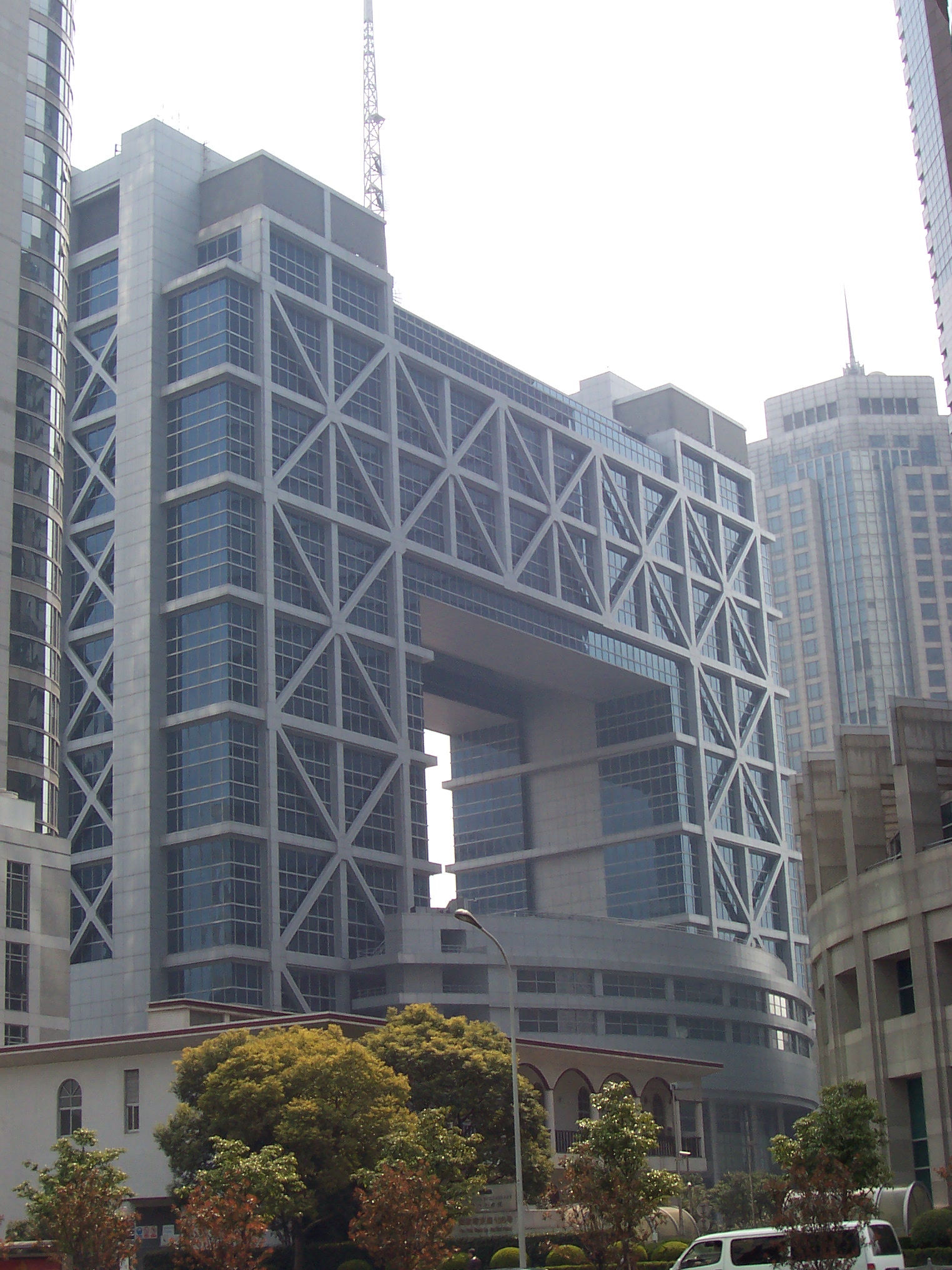 Shanghai Stock Exchange building in Pudong