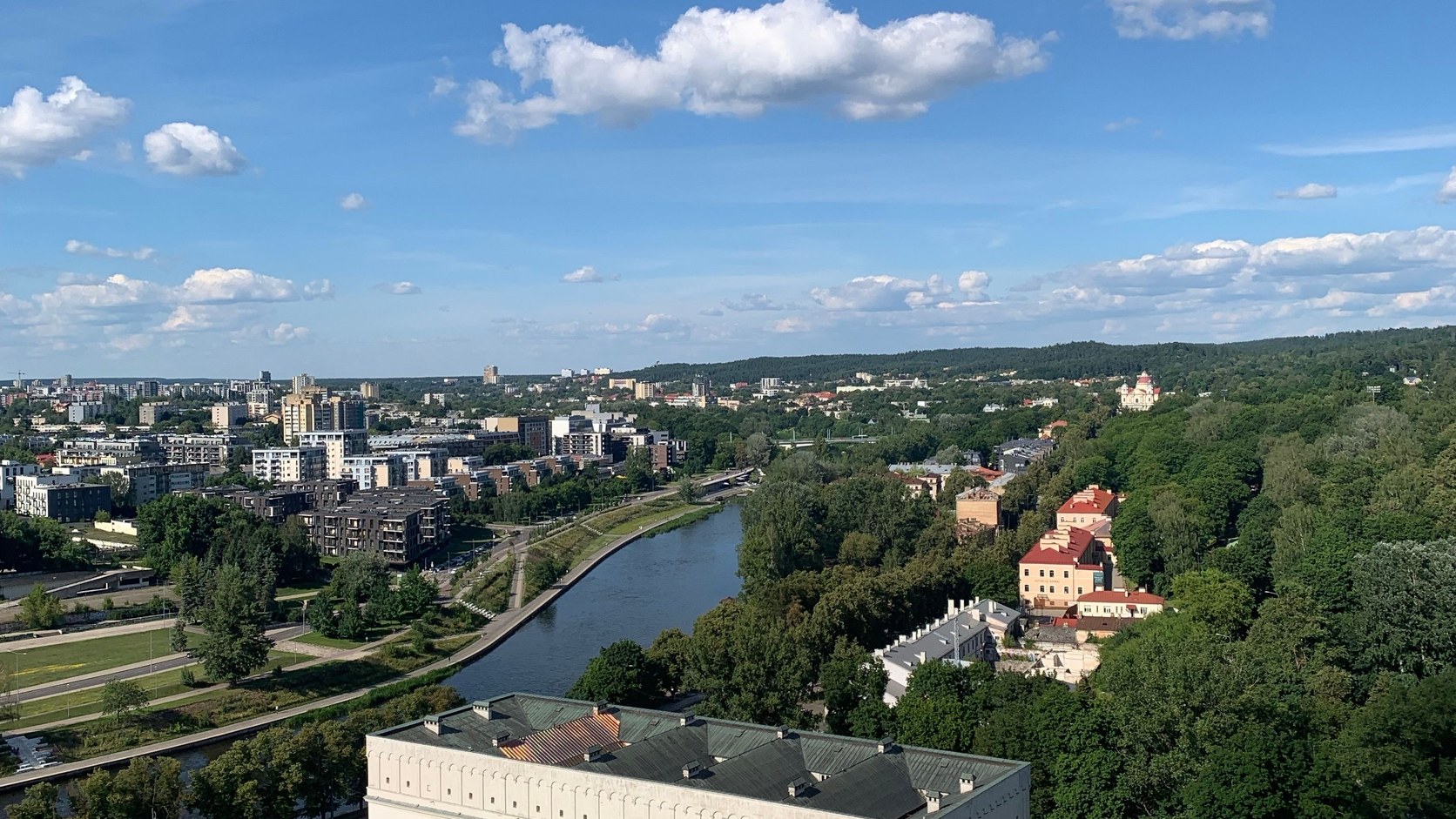 Aerial view of Vilnius, Lithuania